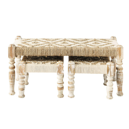 Banc et tabourets façon charpaï - Maison du Monde